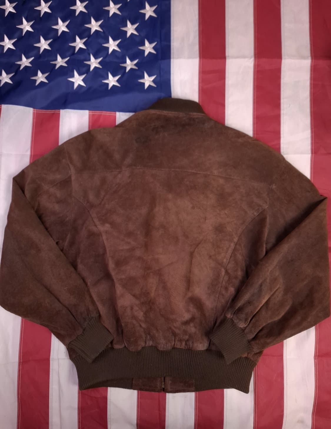 80's 빈티지 리얼 돈피 스웨이드 MA-1 항공자켓 상품이미지7