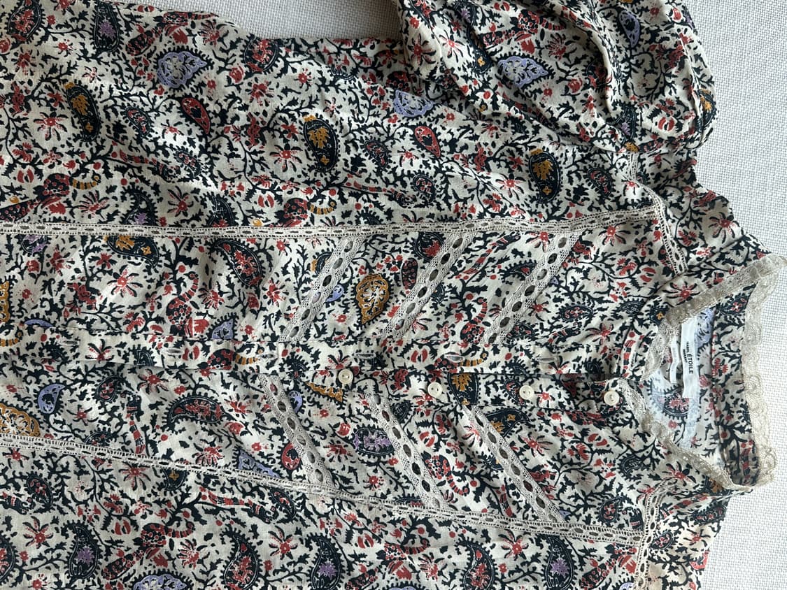 이자벨마랑 페이즐리 플라워 블라우스 상품이미지3