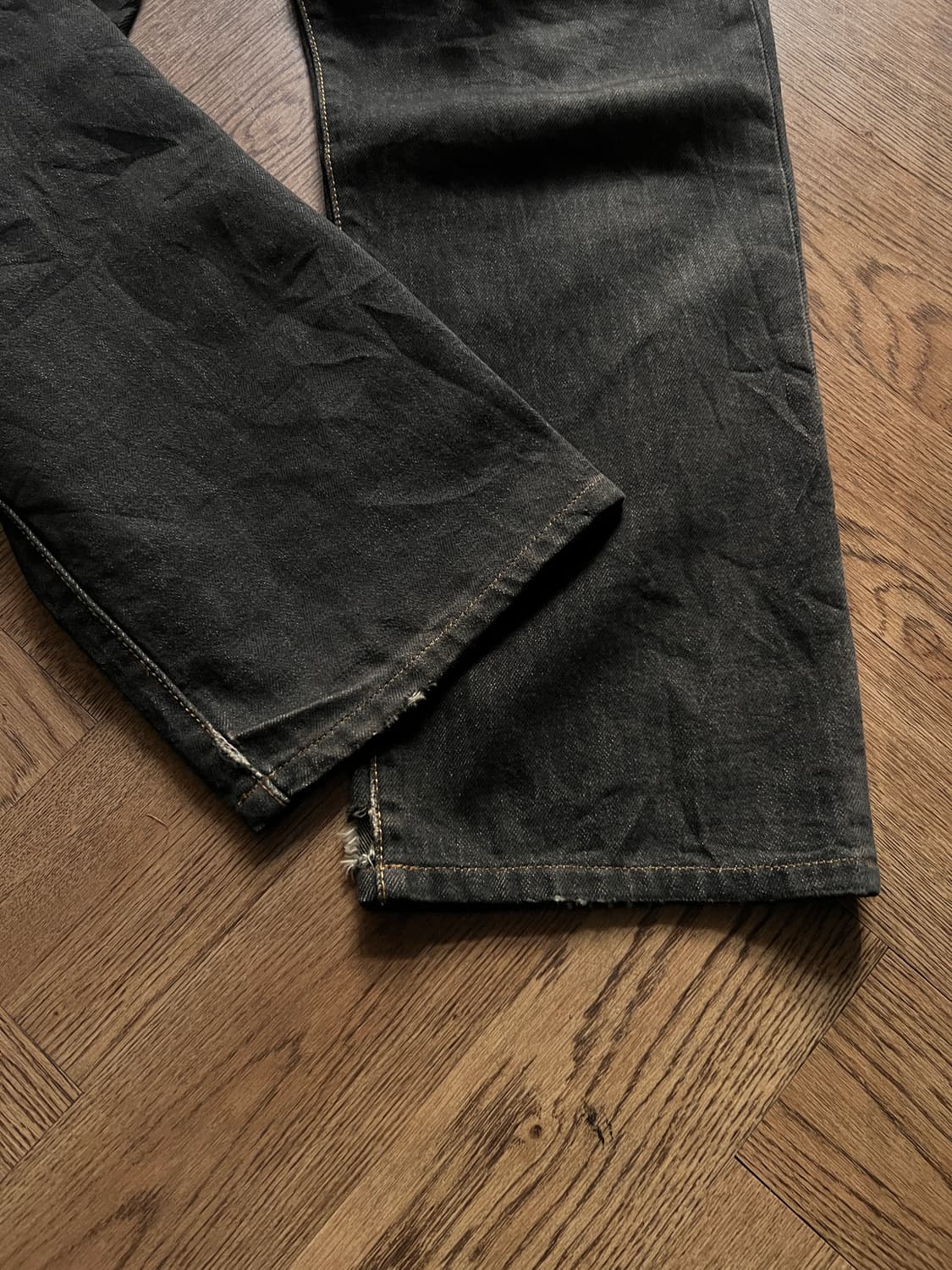 [32]00's 리바이스 501 스트레이트 흑청 데님 팬츠 상품이미지2