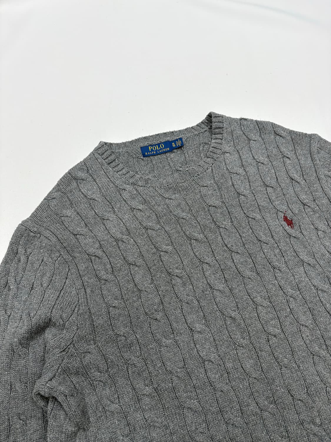 폴로 랄프로렌 그레이 케이블 니트 상품이미지4