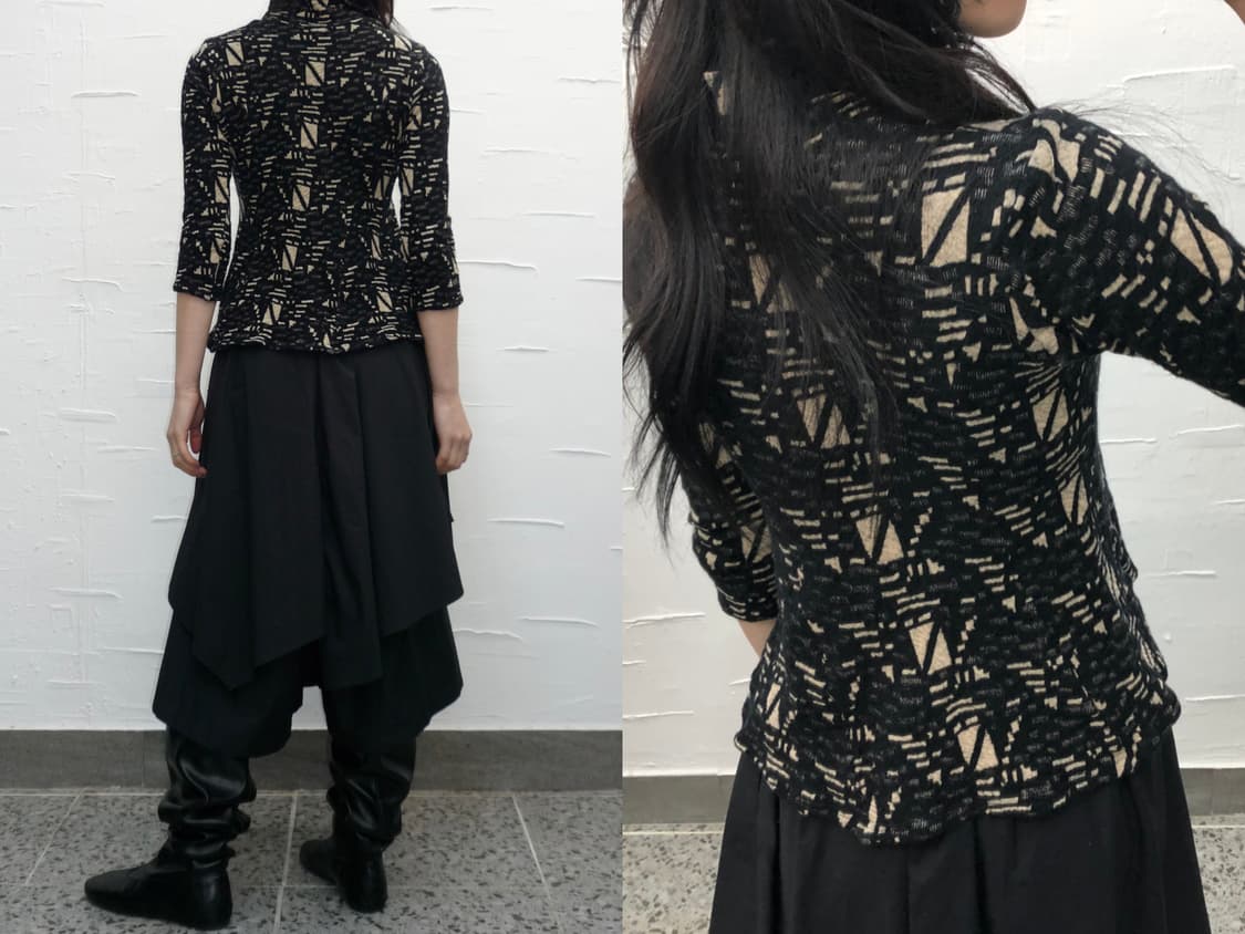 pattern flare knit 상품이미지3