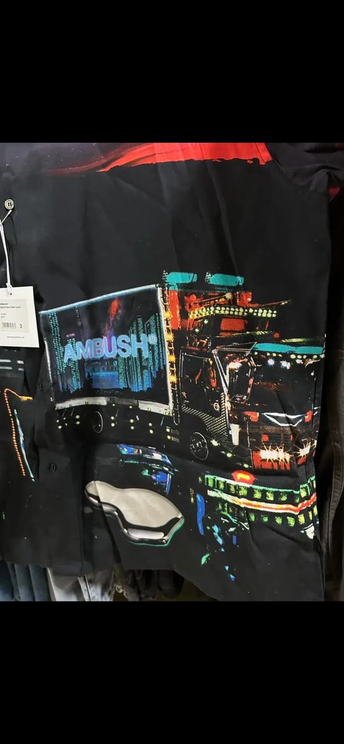 엠부쉬 데코토라 프린트 레이온 셔츠 3사이즈 상품이미지6