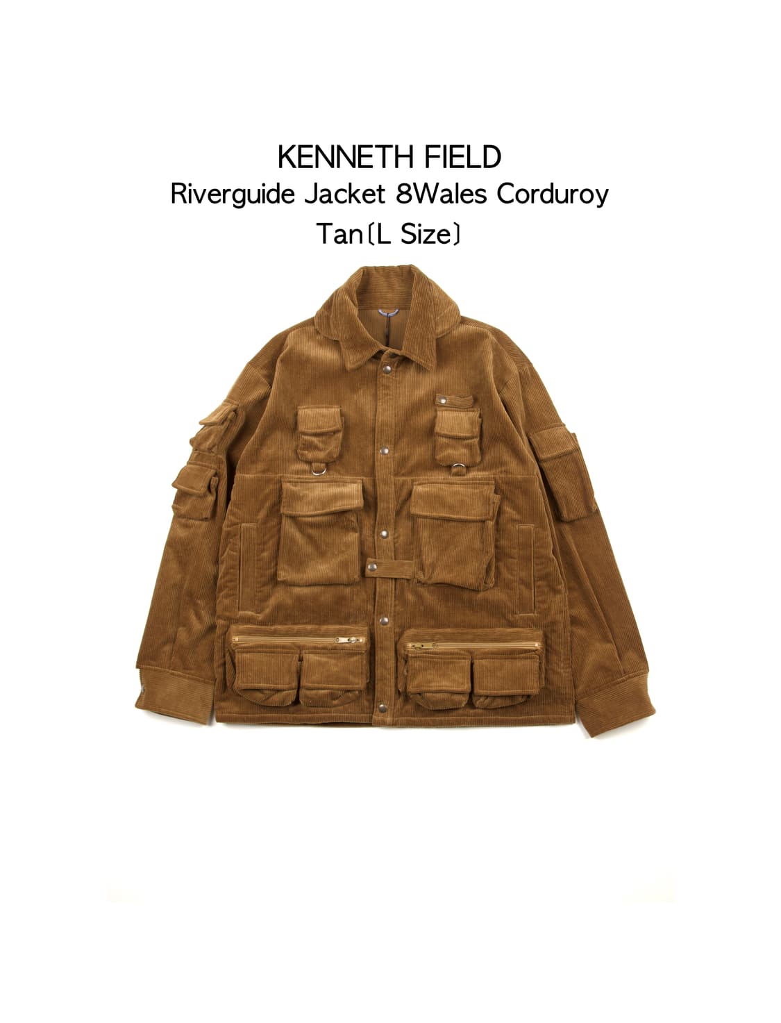 Kenneth field 리버가이드 자켓 8웨일스 코듀로이 탄 상품이미지1