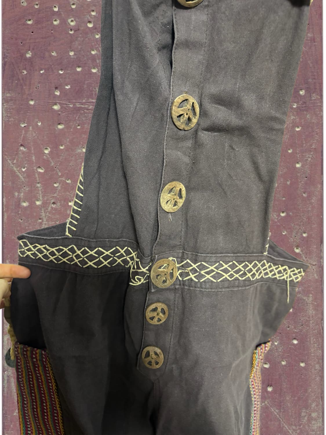 빈티지 티티카카 패치워크 점프수트 상품이미지3