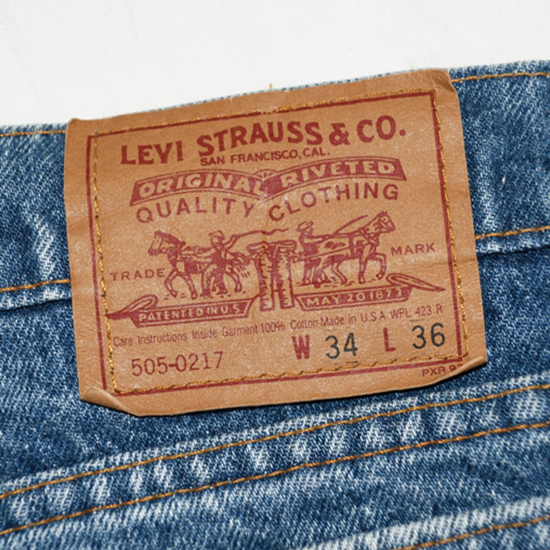 made in USA 90s Levis 505 데님팬츠 상품이미지7