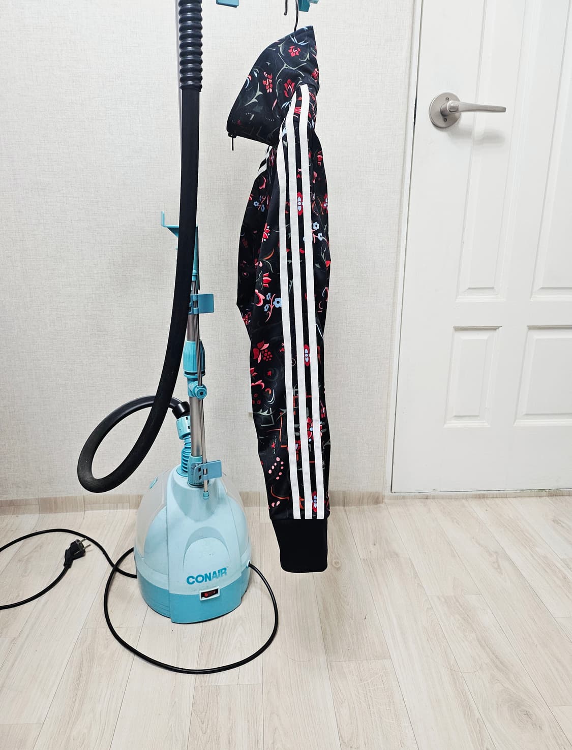 (90~95)M☆초대장급☆아디다스 파이어버드 플라워[검흰]백로고트랙탑져지 상품이미지4