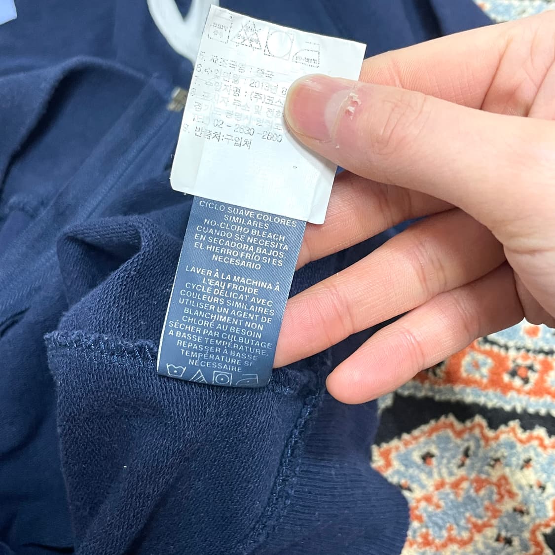 타미힐피거 걸 네이비 후드집업 여성S 상품이미지5