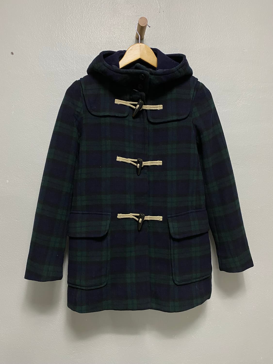 유니클로 체크 더플코트 상품이미지1