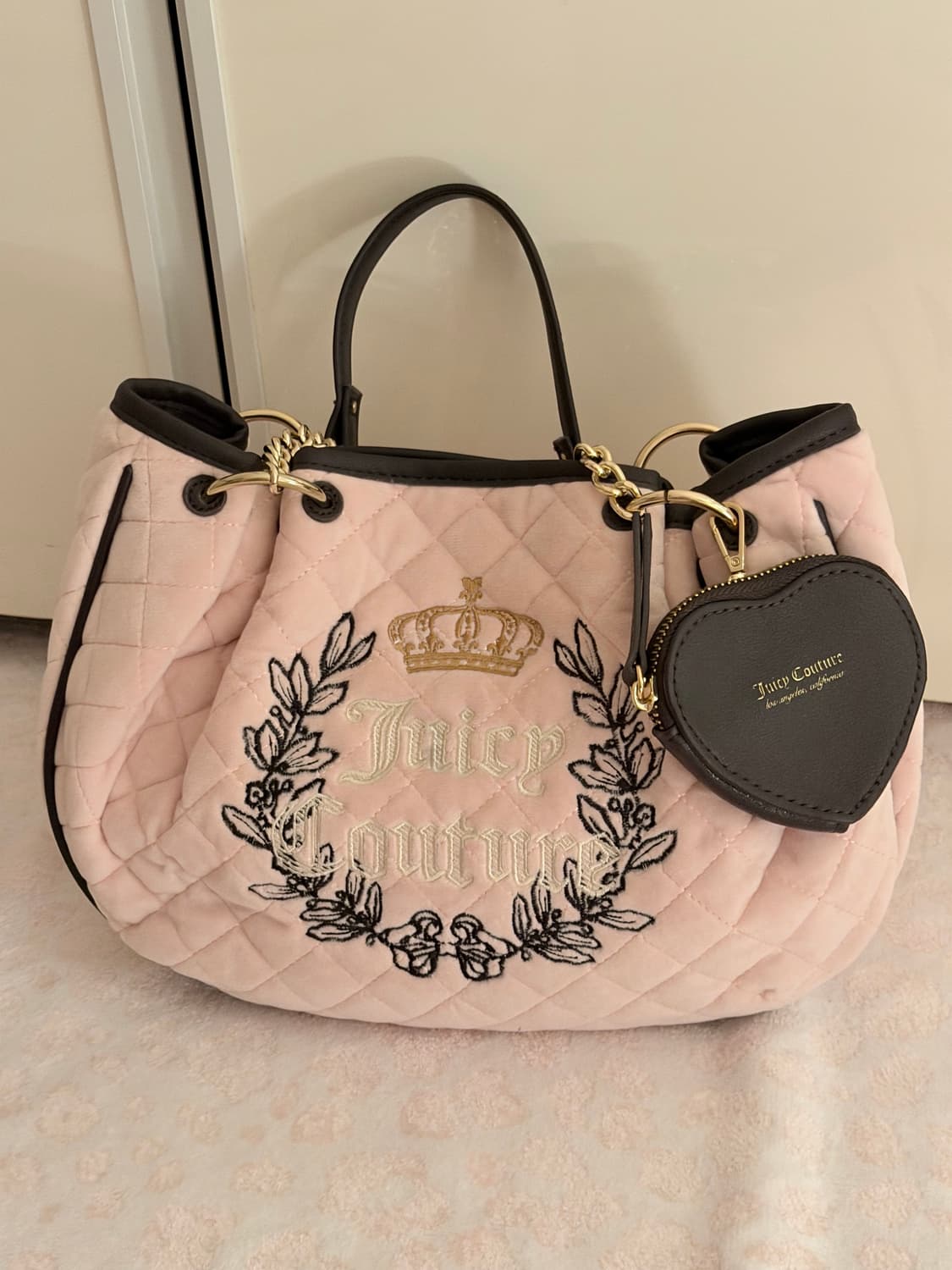 쥬시꾸뛰르 퀼팅 숄더백 가방 베메클 베이비베어 갸루 핀터깔 y2k 상품이미지3