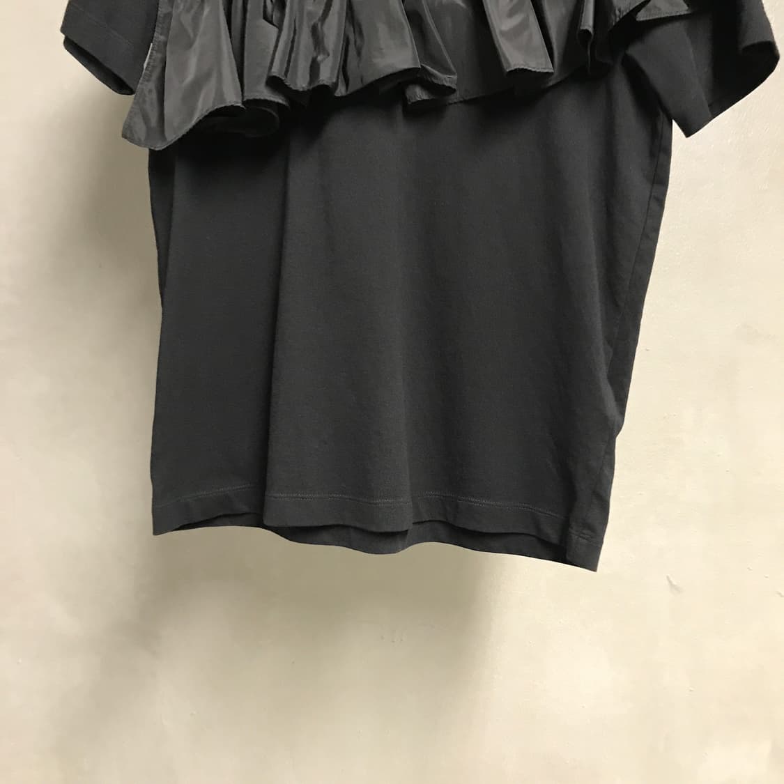 MSGM 블랙 프릴 반팔 티셔츠 XS(W) 상품이미지3