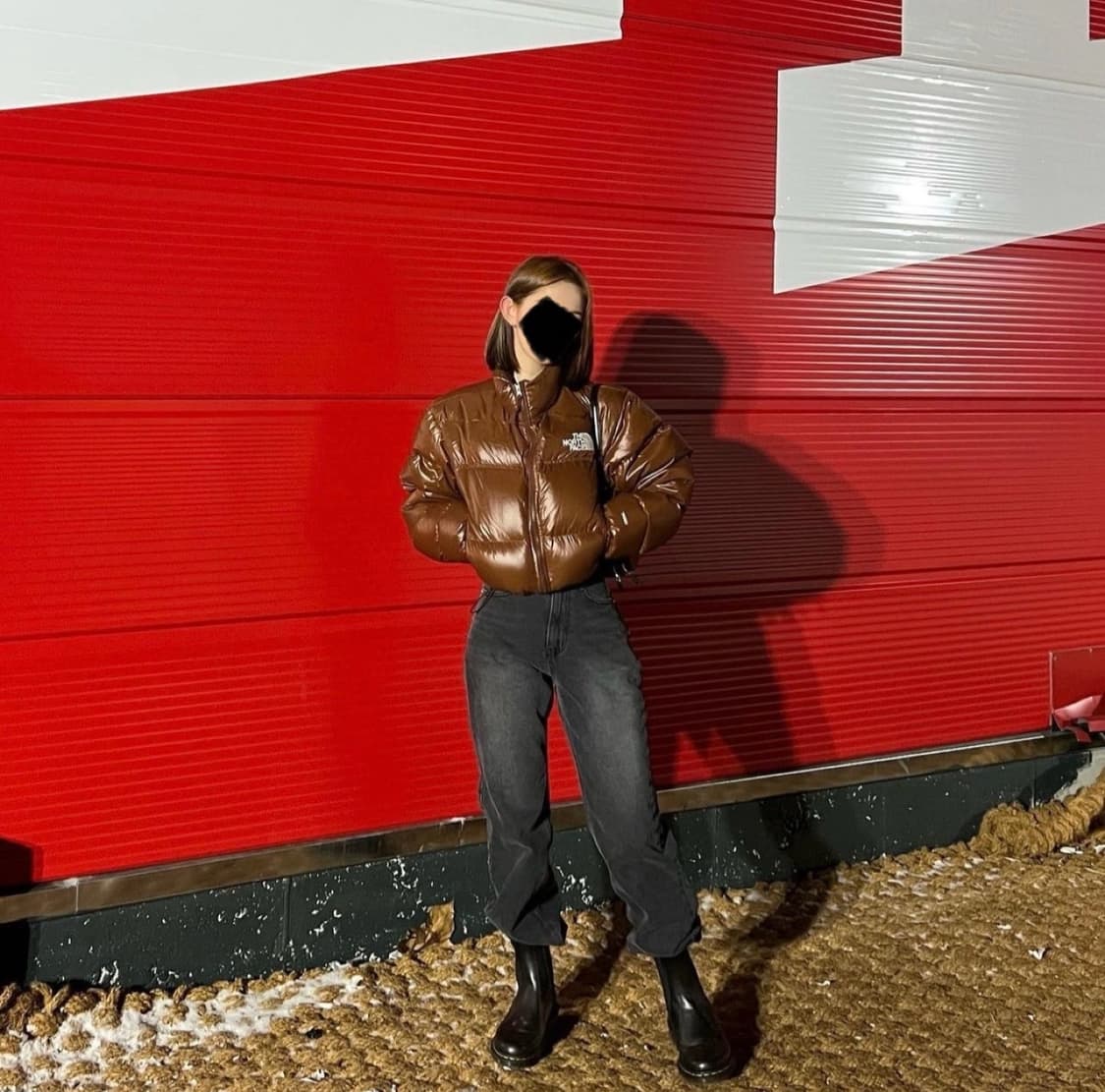 노스페이스 눕시 숏 자켓 다크 오크 상품이미지2