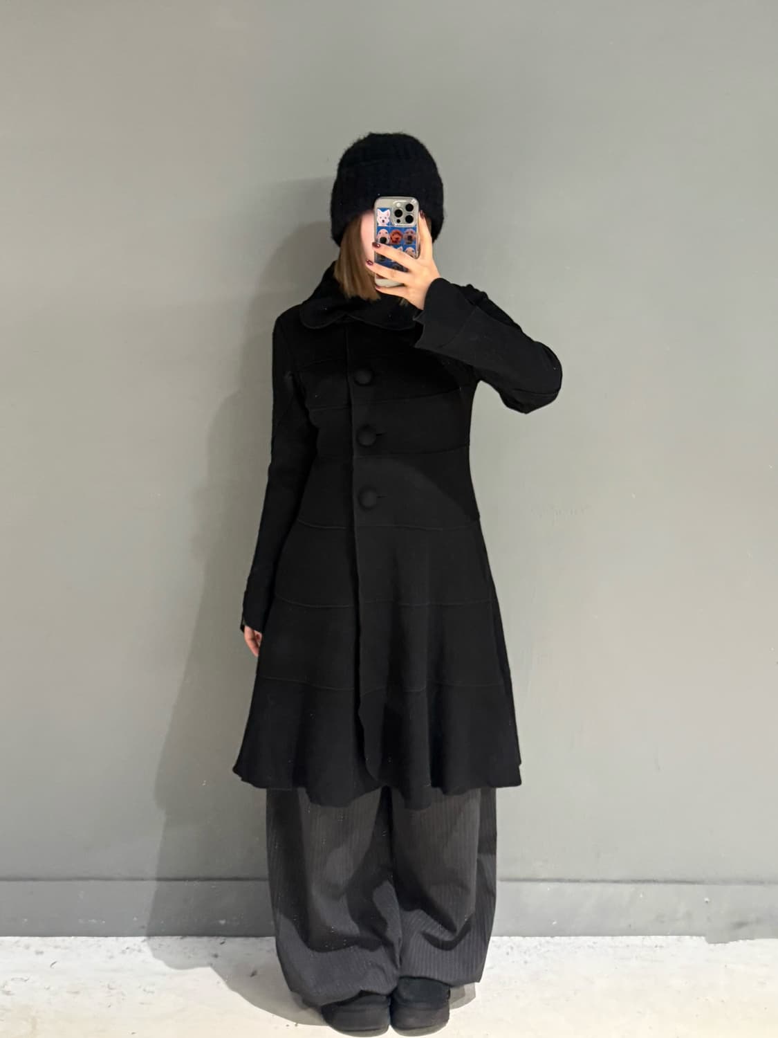 big button line detail coat 상품이미지2