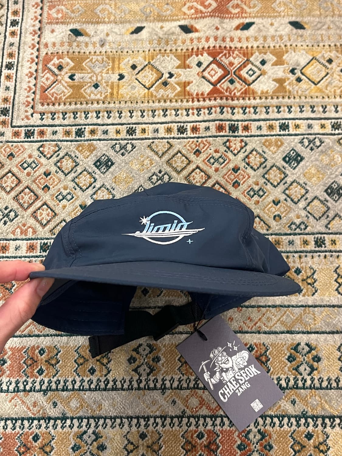 방탄 지민 자수 캠프캡 네이비 #csz3012 상품이미지4