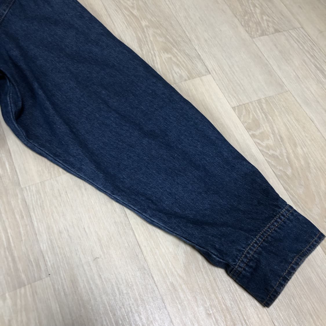 (XL) 트레셔 THRASHER 오버핏 플레임 데님 셔츠 인디고 상품이미지5