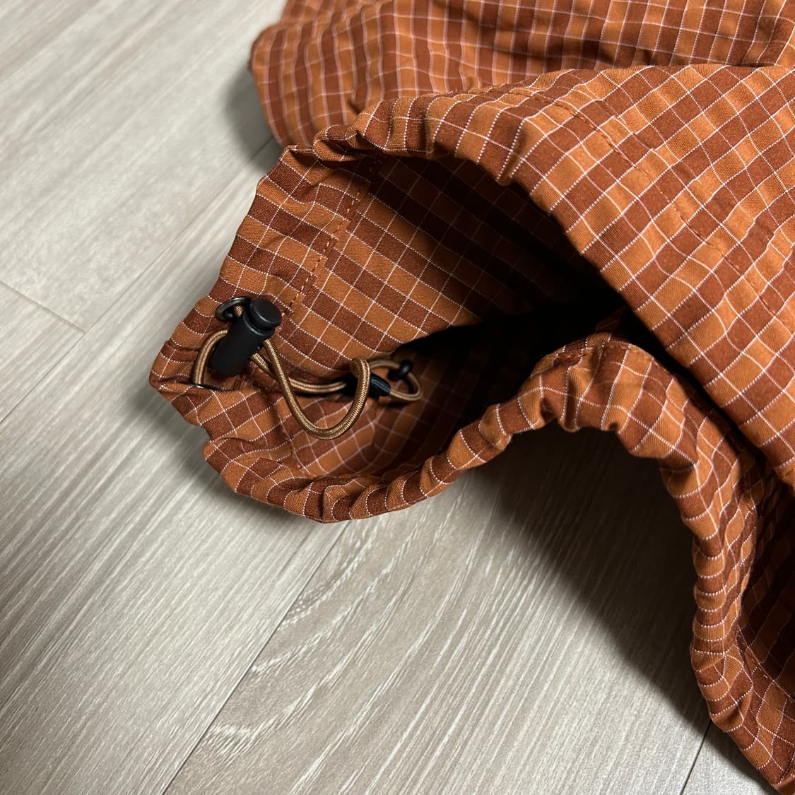 [XL] 그라미치 체크 패턴 바람막이, 노스사이드 플레이드 후디드 자켓 상품이미지3