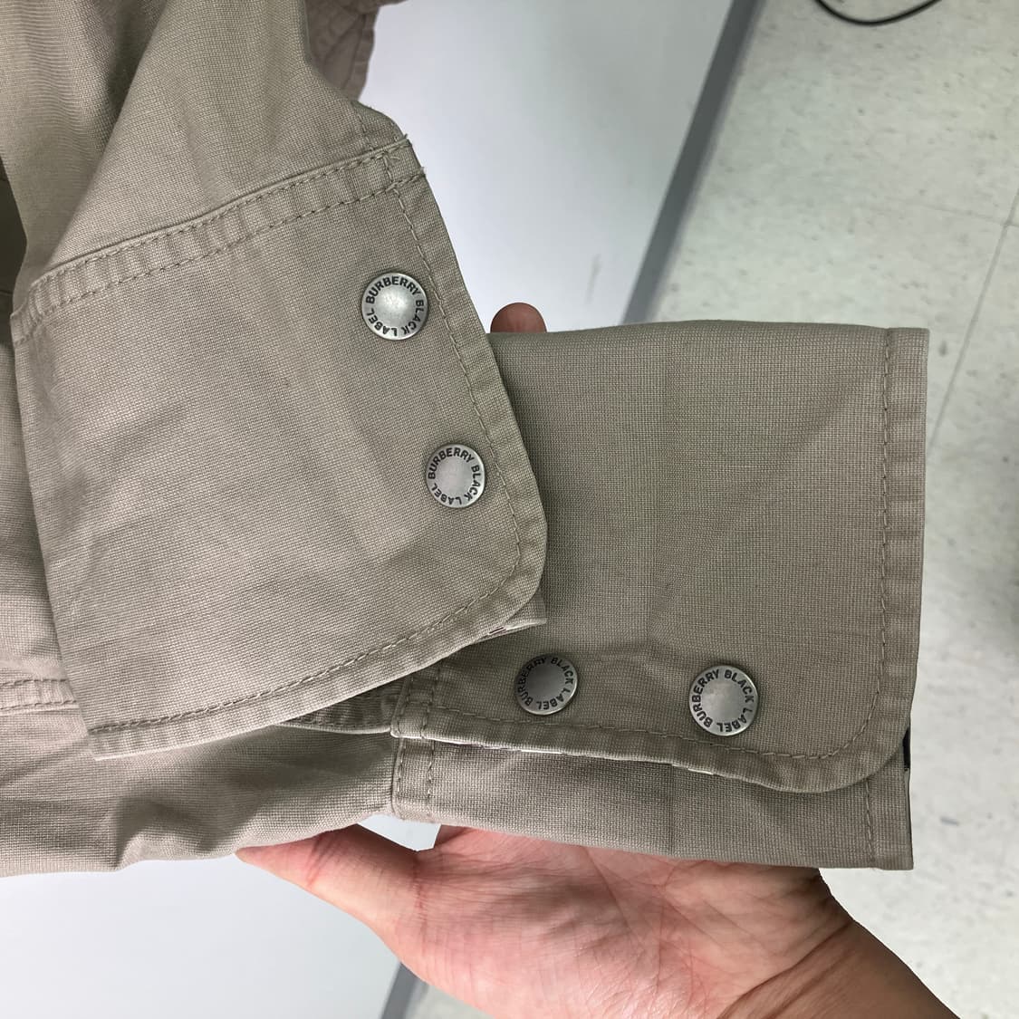 버버리 블랙라벨 와이어 밀리터리 셔츠 자켓 M 상품이미지9