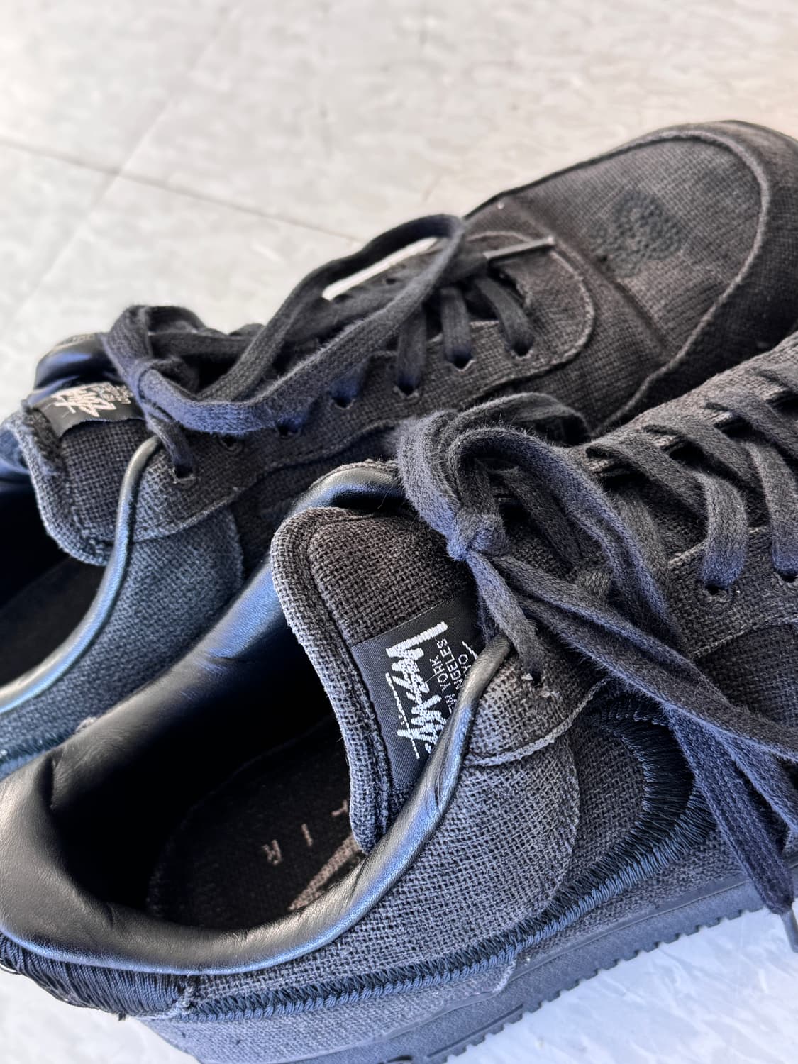 나이키 x 스투시 에어포스 로우 포실 블랙 295 상품이미지4