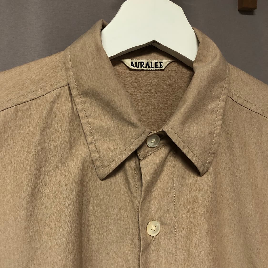 오라리 washed finx shirt 상품이미지2