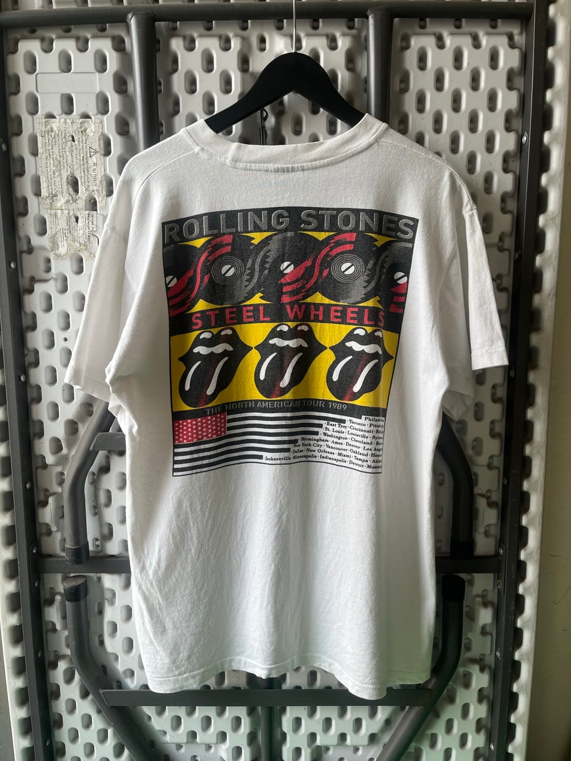 1989 The Rolling Stones 아카이브 아메리칸 투어 티셔츠 상품이미지8