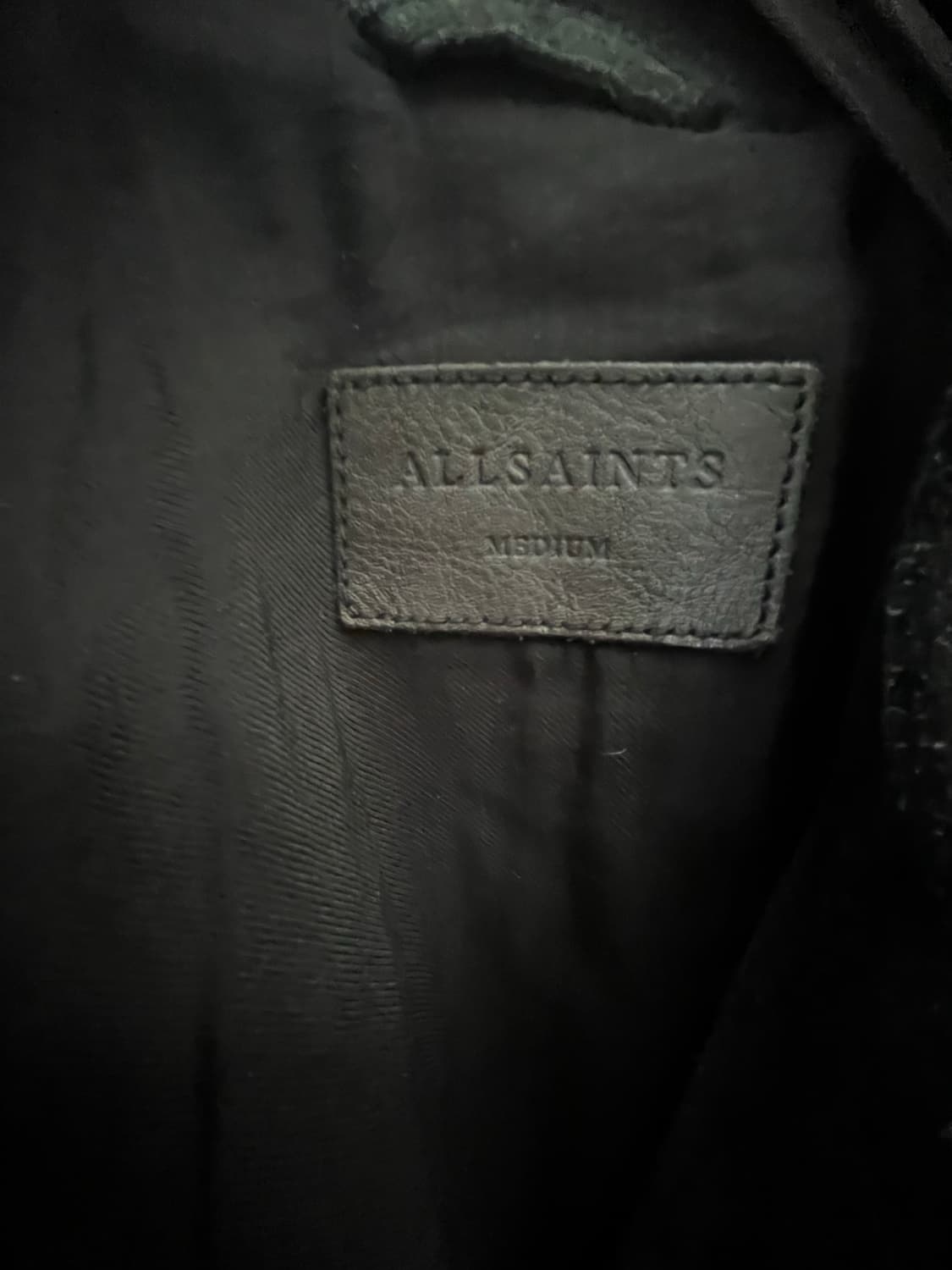 올세인츠 블랙 스웨이드 트러커 자켓 (M사이즈 / 국내 100) 상품이미지6