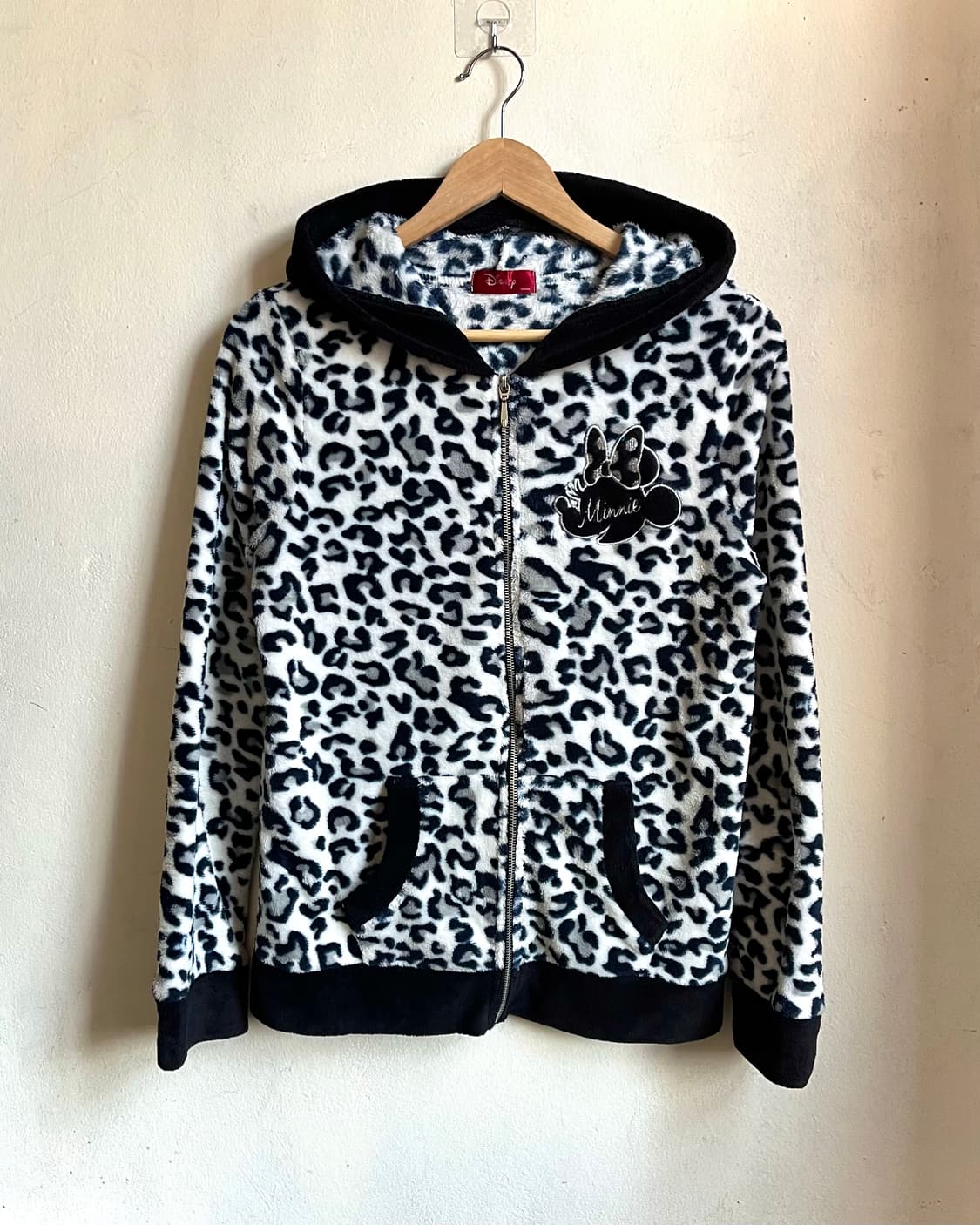 Old Disney Japan Leopard Fur Hood Zip-Up 상품이미지3