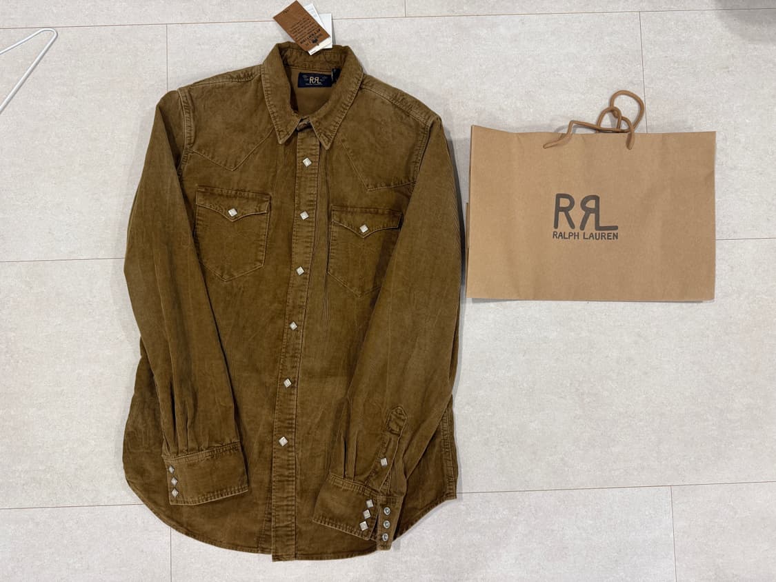 RRL 코듀로이 웨스턴셔츠 L사이즈 상품이미지1