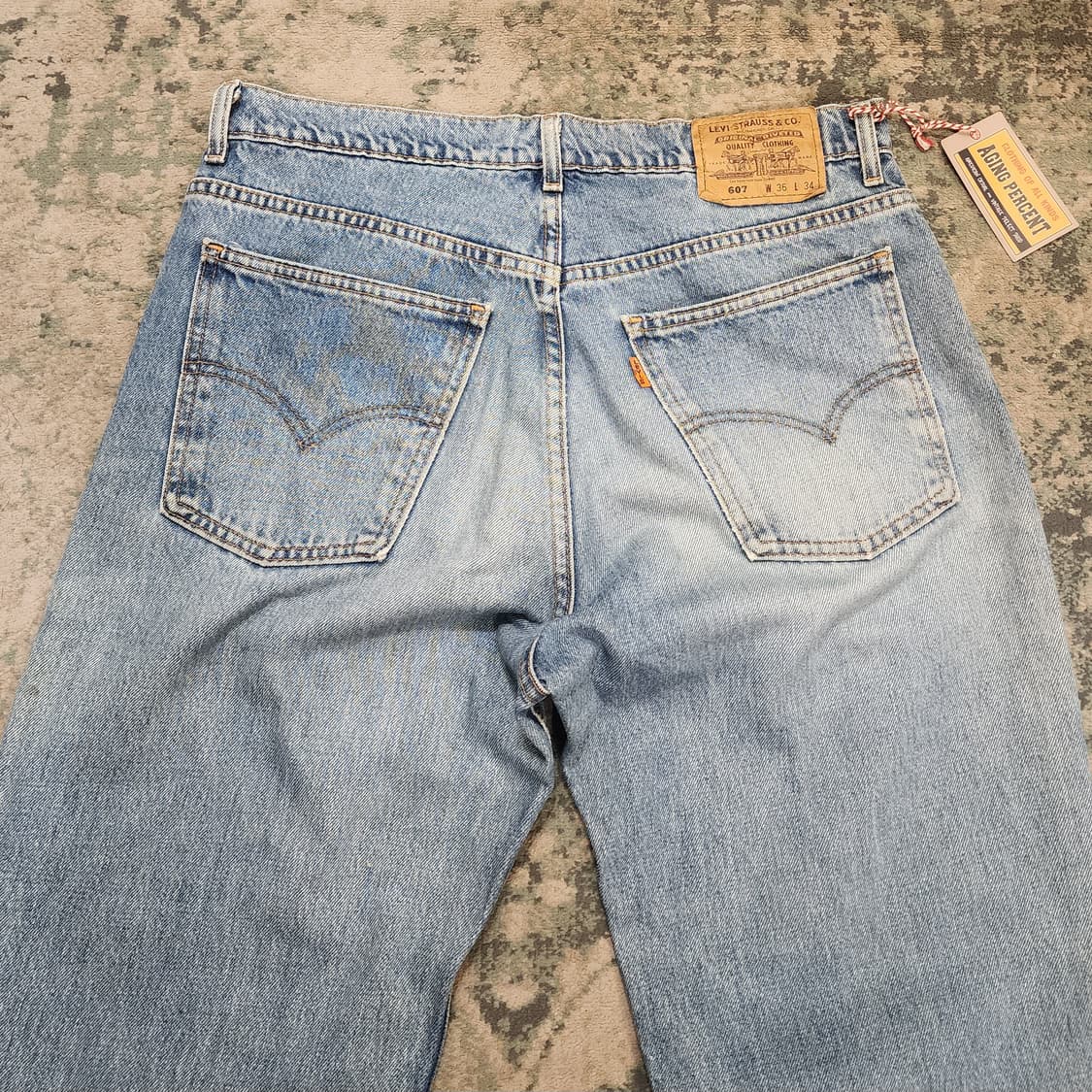 90s 제작 리바이스 오렌지탭 607, 데님팬츠 상품이미지5