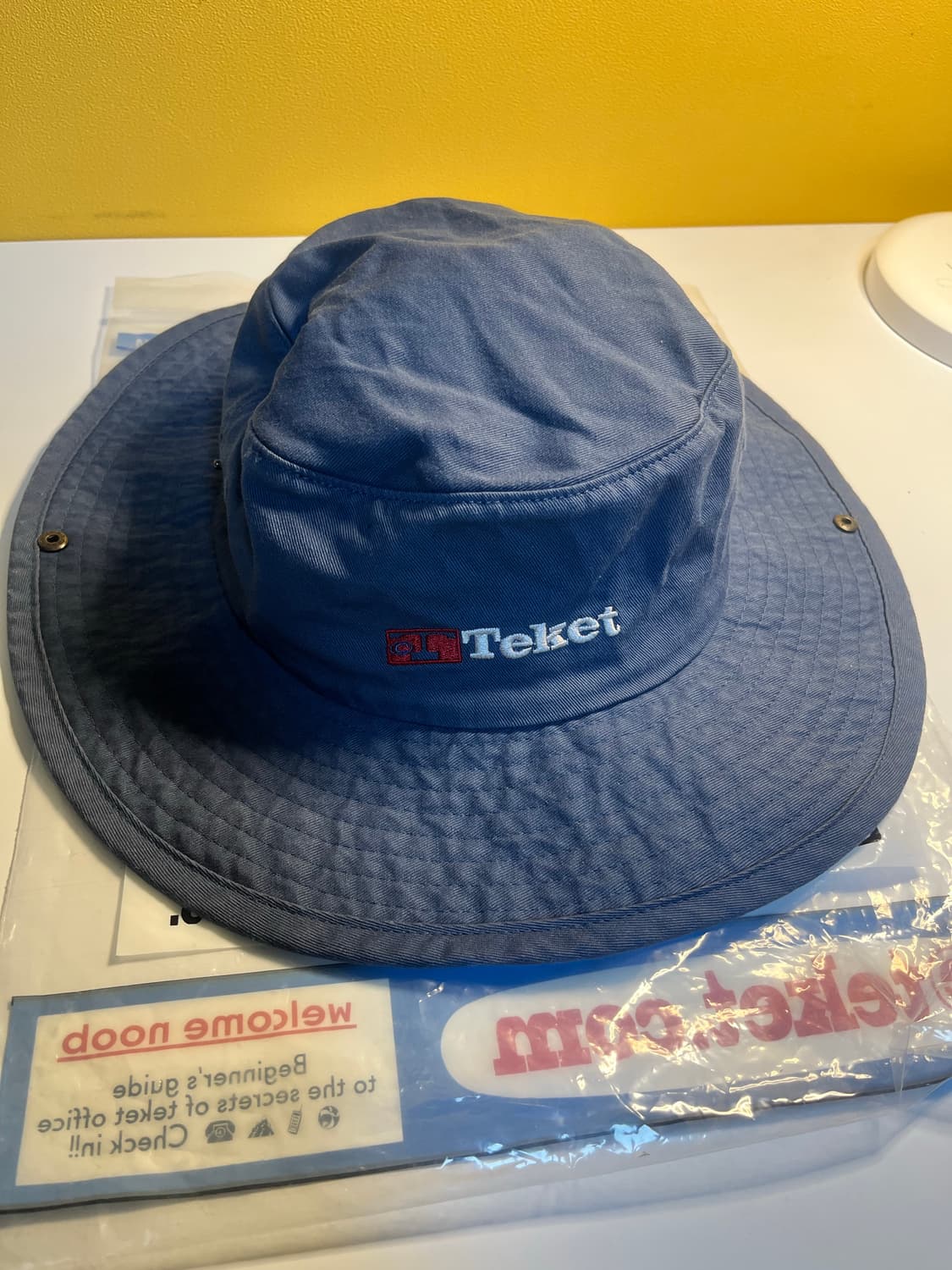 테켓 버킷햇 Teket plan bucket hat navy 상품이미지2