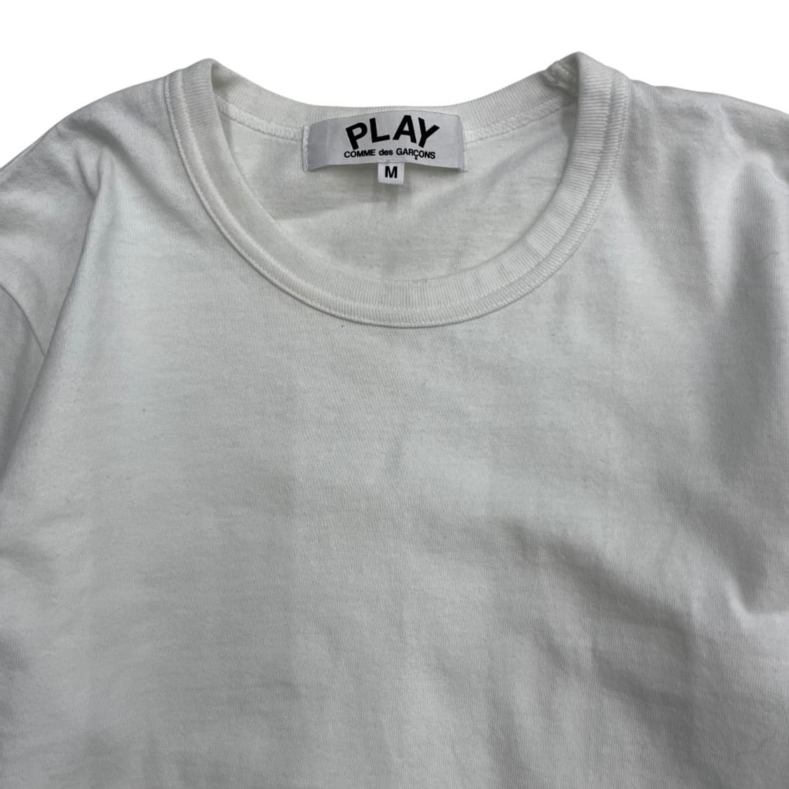 꼼데가르송 사이드 프린팅 화이트 롱슬리브 M 상품이미지4