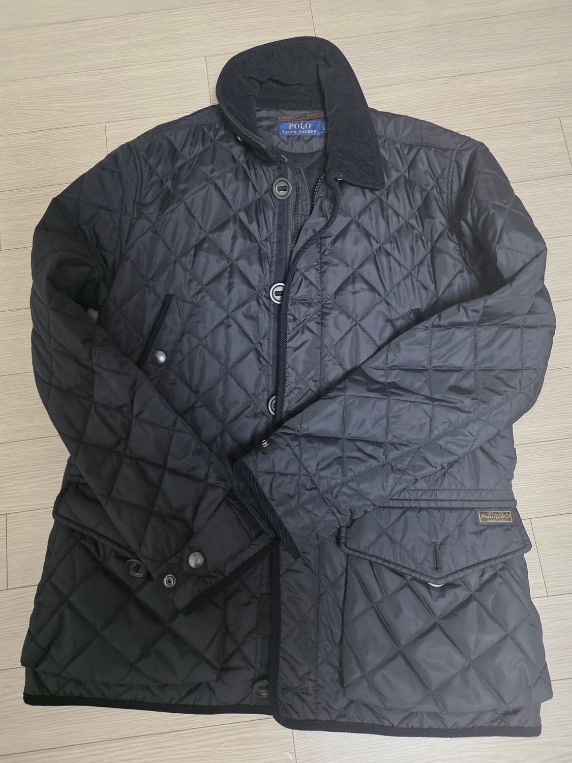 폴로 랄프로렌 퀼팅 자켓블랙 L 상품이미지1