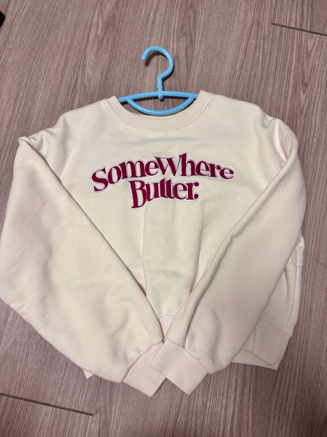 썸웨어버터 맨투맨 크림 아이보리 버터 sweatshirt cream 상품이미지5