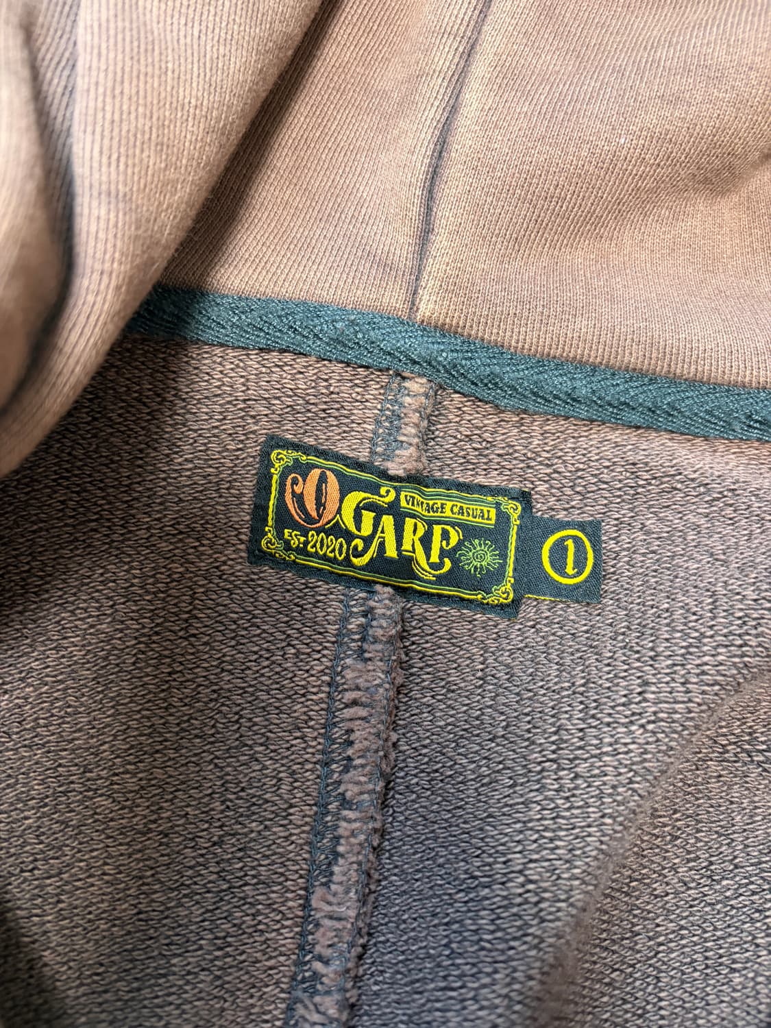 오가프 후드티 브라운  상품이미지4