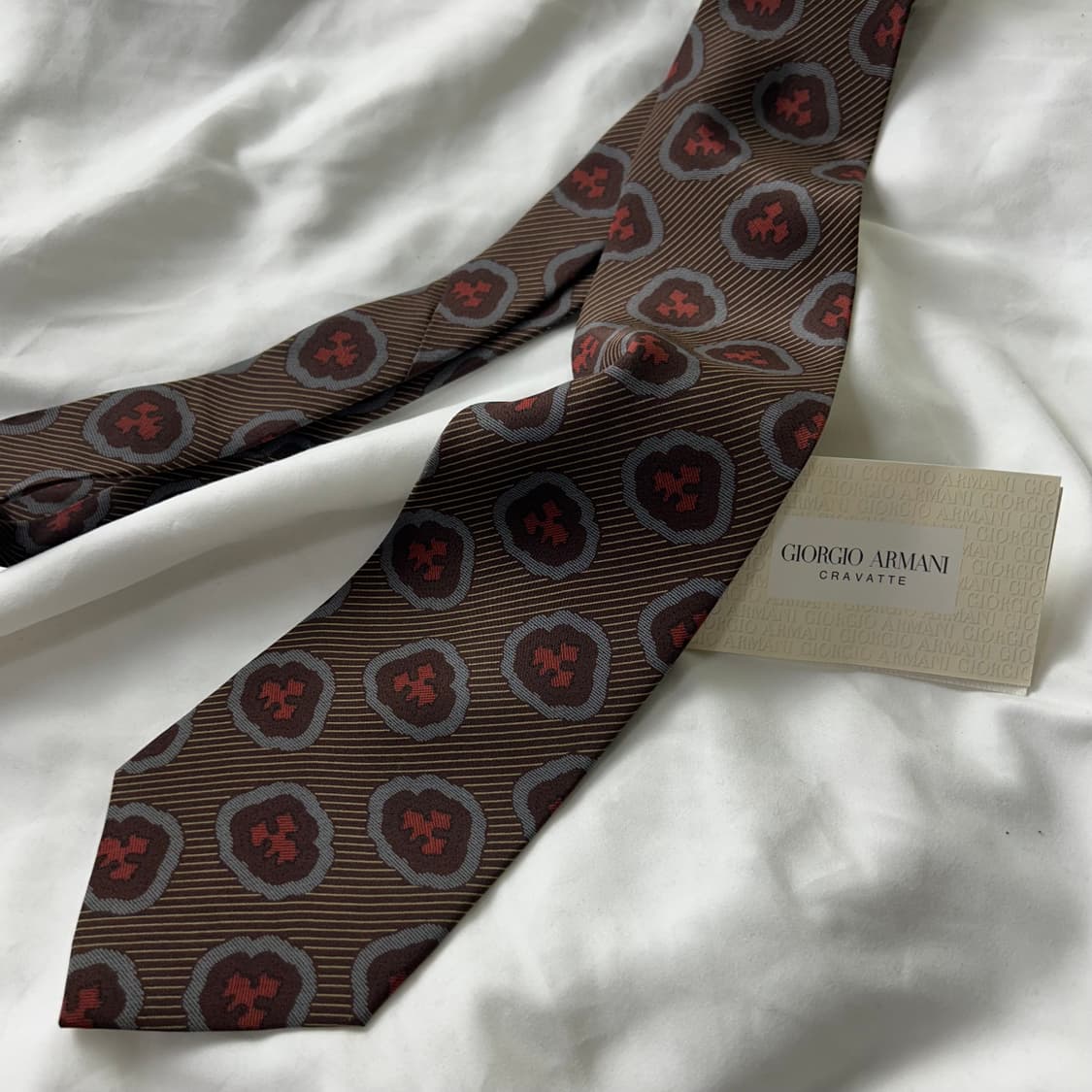 [GIORGIO ARMANI] 조르지오아르마니 메달리온 실크 넥타이 상품이미지2