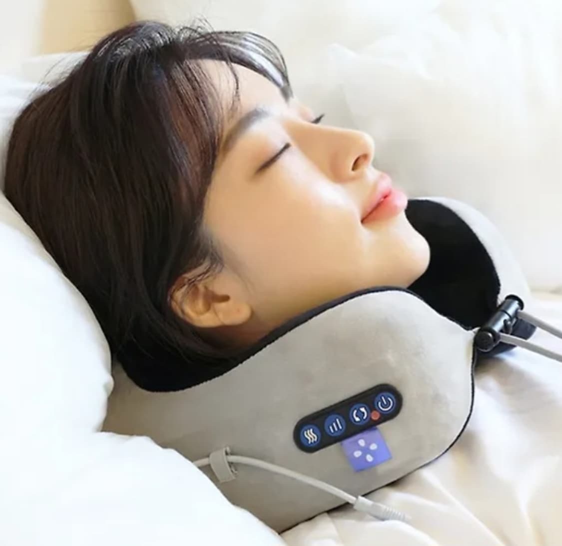 오엘라 무선 휴대 여행용 목베개 마사지기 안마기 그레이 상품이미지1