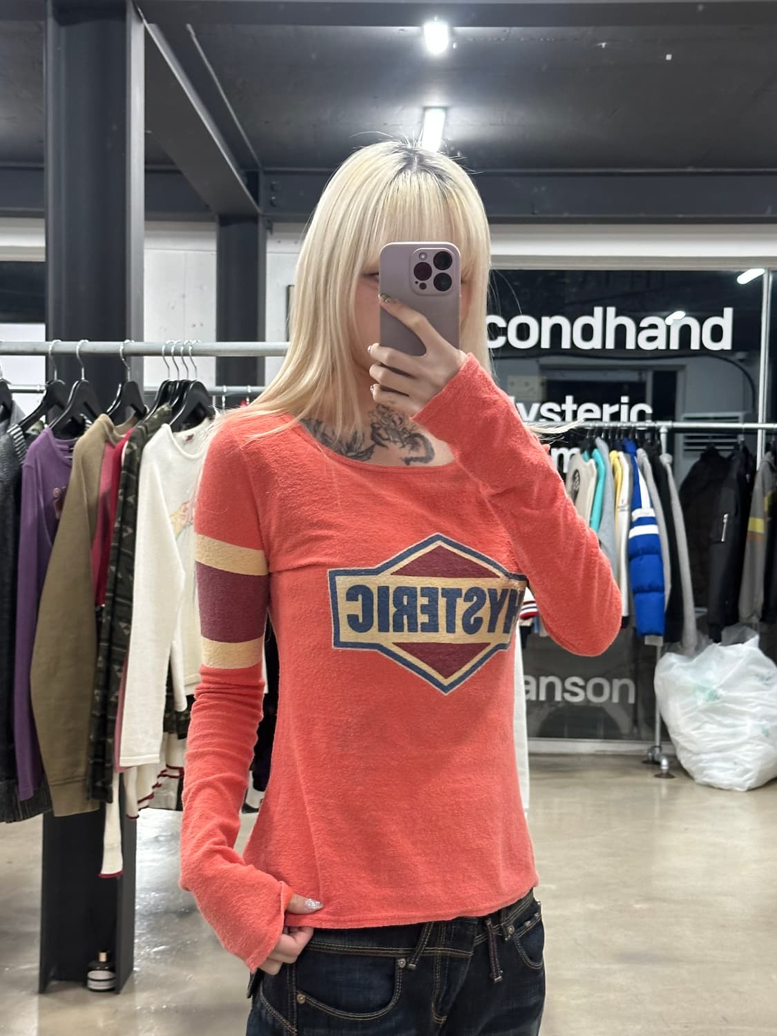 히스테릭 글래머 긴팔 티셔츠 상품이미지1