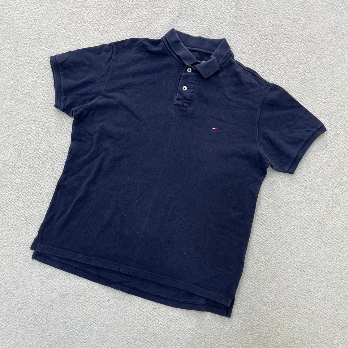 L 타미힐피거 반팔 카라 티셔츠 0409M 상품이미지1