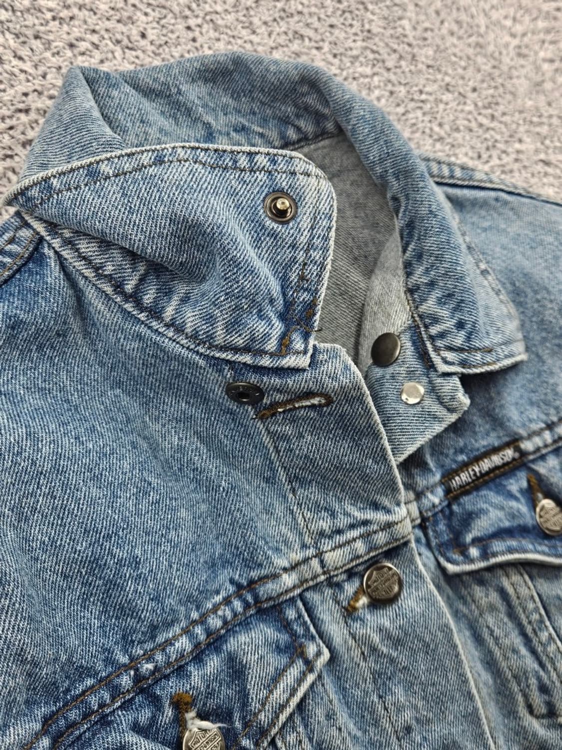 할리데이비슨 100주년 윙즈 데님 트러커 자켓 ( S ) / 11585 상품이미지8