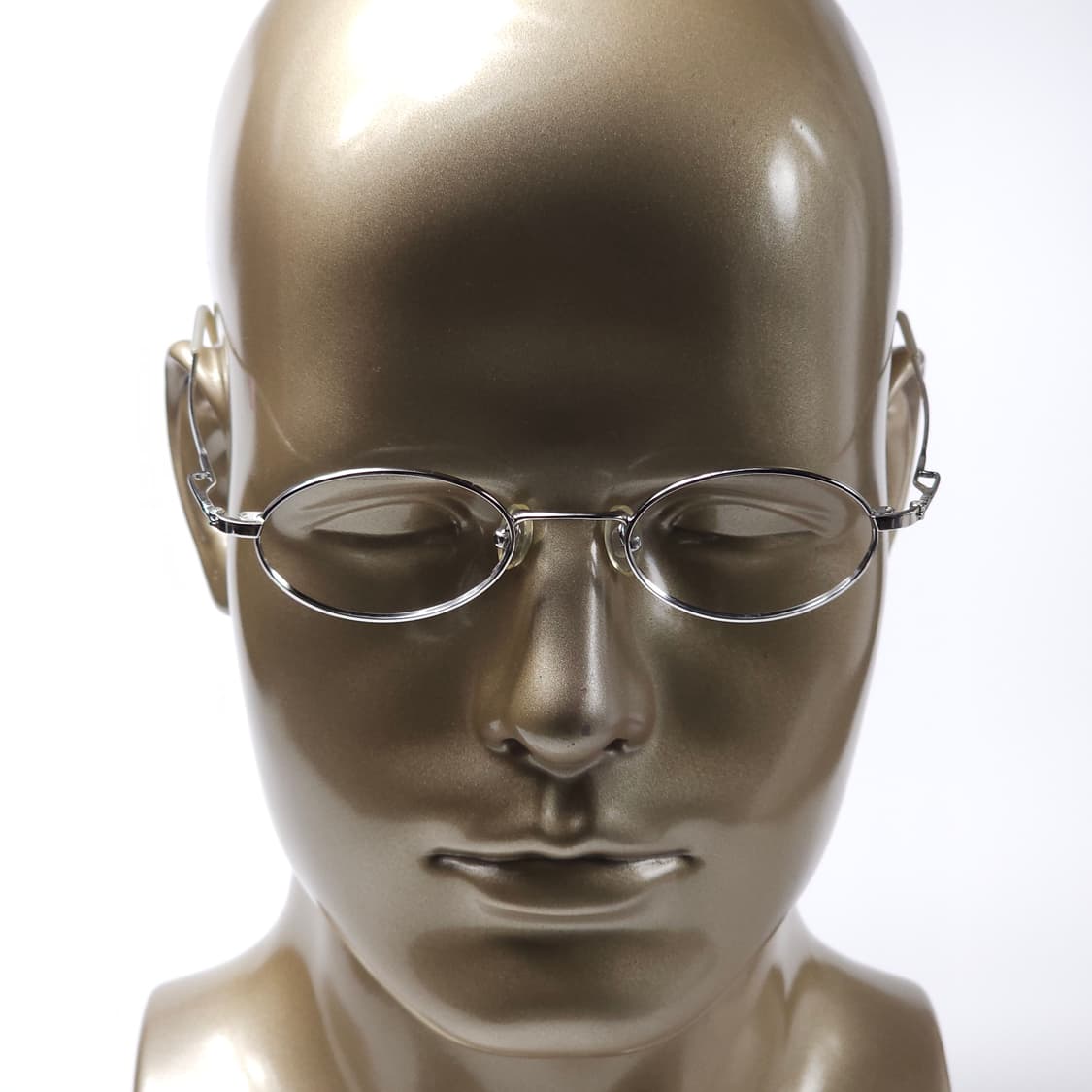 18K 백금 도금 90년도 빈티지 오벌형 긱시크 안경 상품이미지9