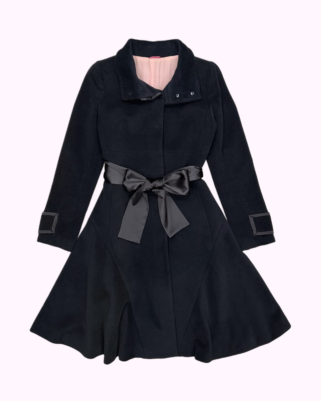 angora wool flare ribbon coat 상품이미지1