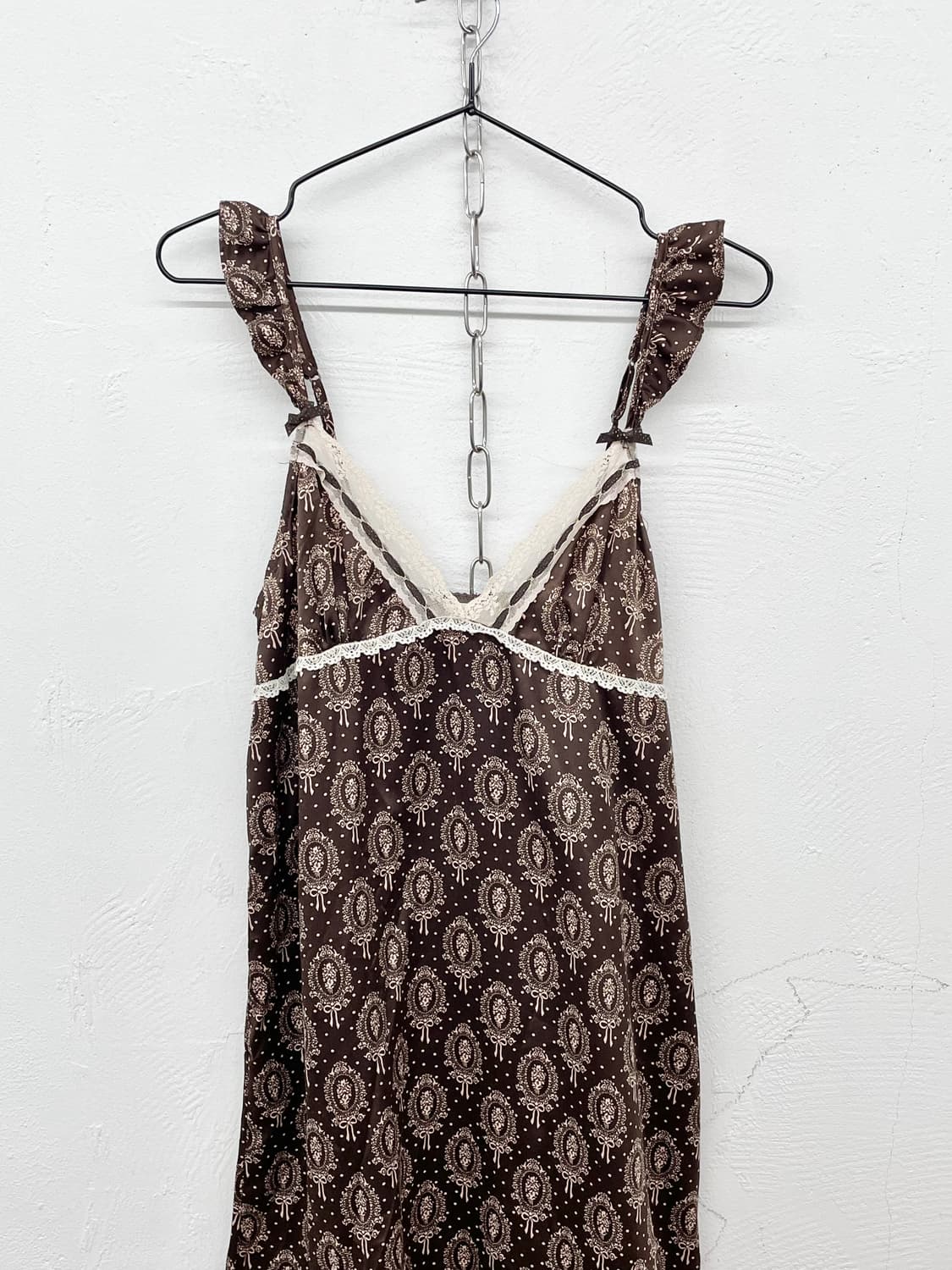 엔틱 로맨틱 브라운 프릴 슬립 상품이미지5