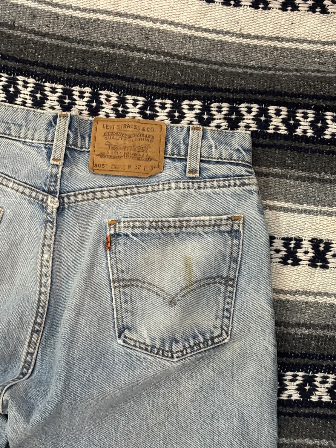90‘s MADE IN USA 🇺🇸리바이스 505 레귤러핏 오렌지탭 상품이미지10