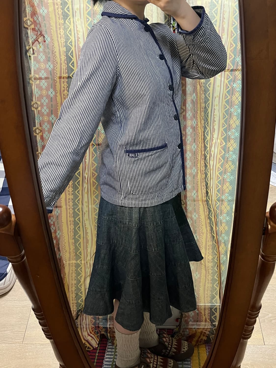 Le glazik 르 글라지크 히코리 스트라이프 재킷 상품이미지4