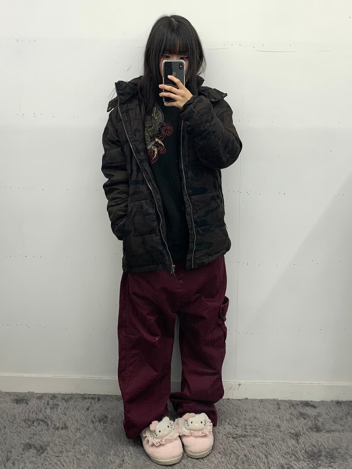 재패니즈 카모 패딩 상품이미지3