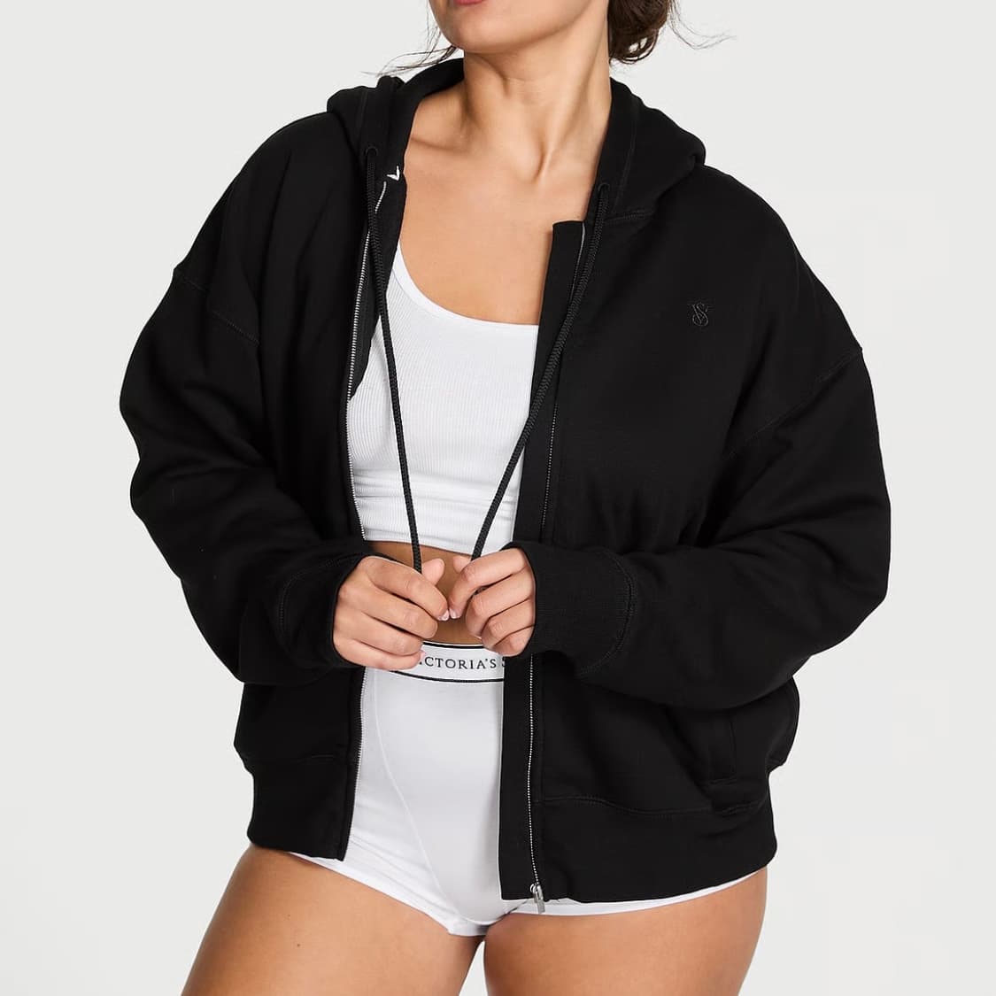 빅토리아시크릿 플리스 집업 후디 XS 상품이미지2