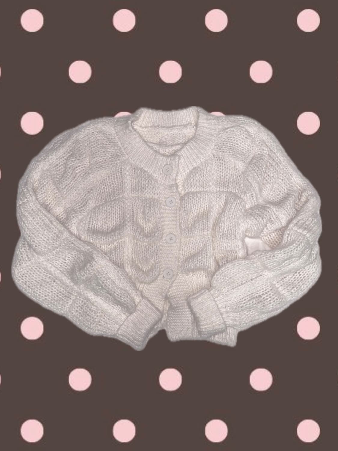 에이블리 알파카 크롭 가디건 상품이미지1