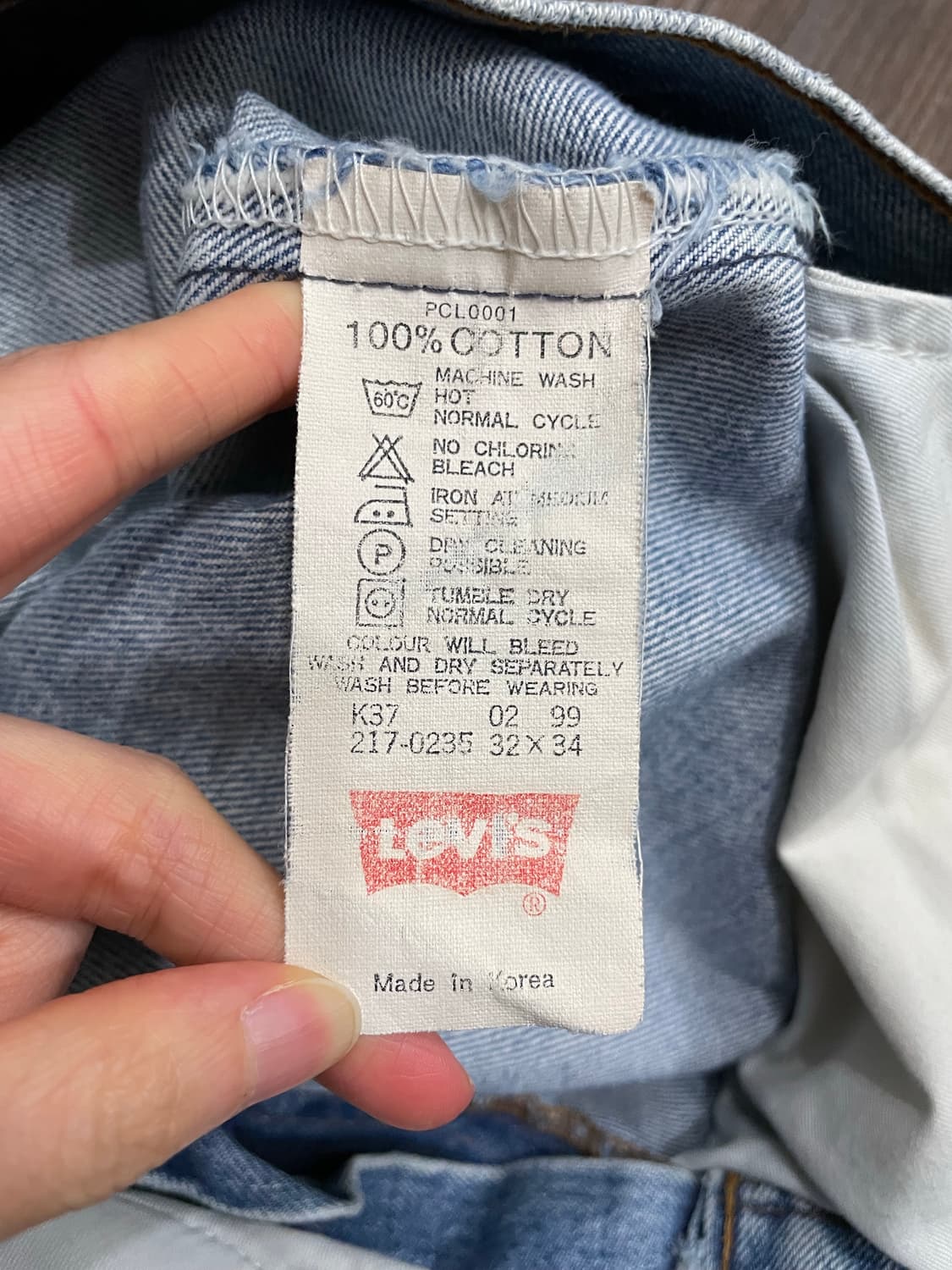 90s 리바이스 217 오렌지탭 데님 팬츠  상품이미지5