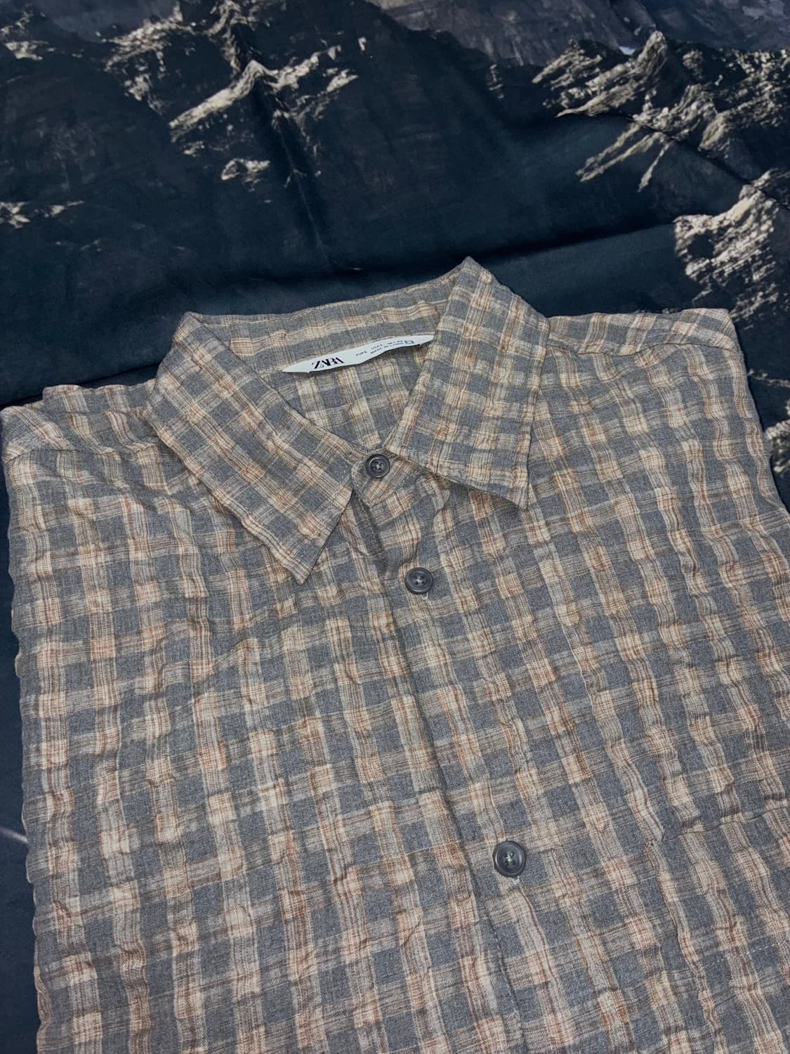 자라 체크셔츠 L 상품이미지5