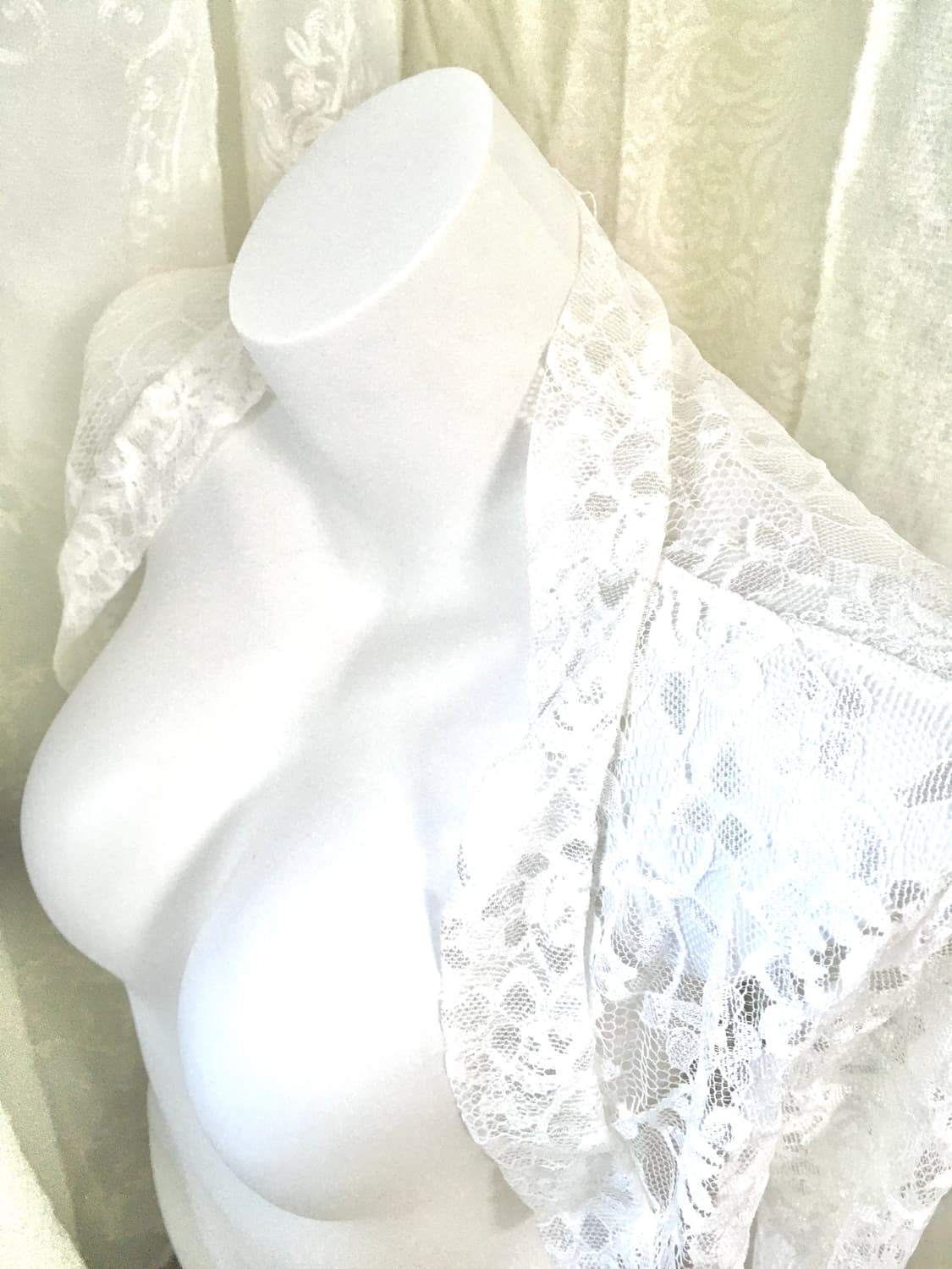 화이트 레이스 시스루 볼레로 가디건  상품이미지6