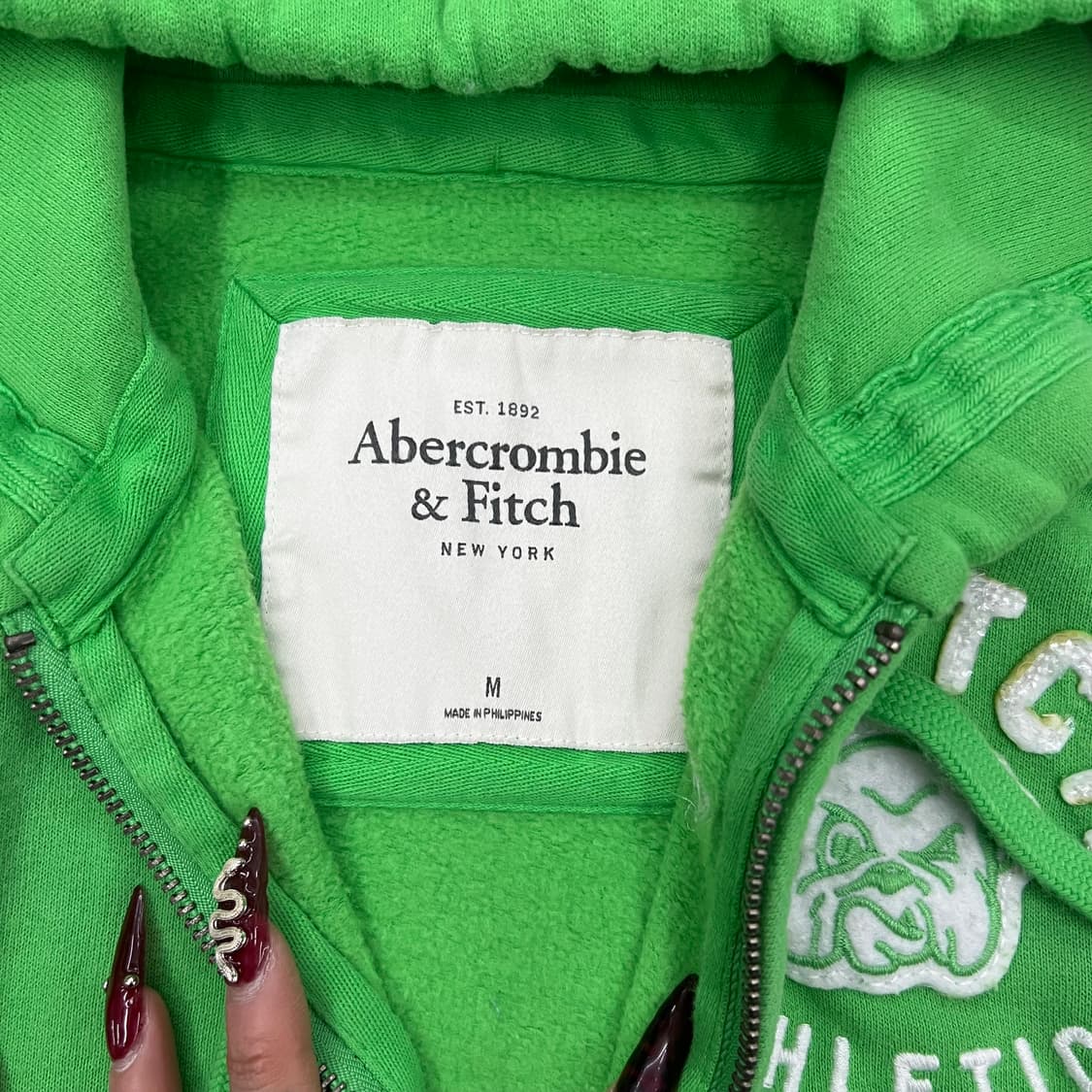 아베크롬비 그린 후드집업 상품이미지2