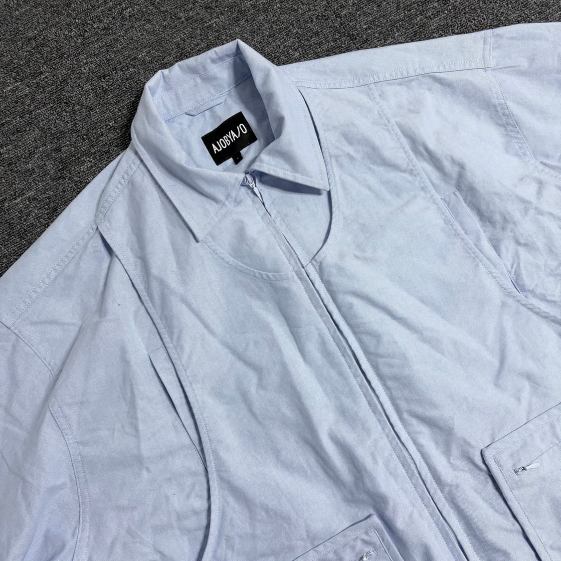 아조바이아조 레이어드 베스트 옥스포드 셔츠 상품이미지3